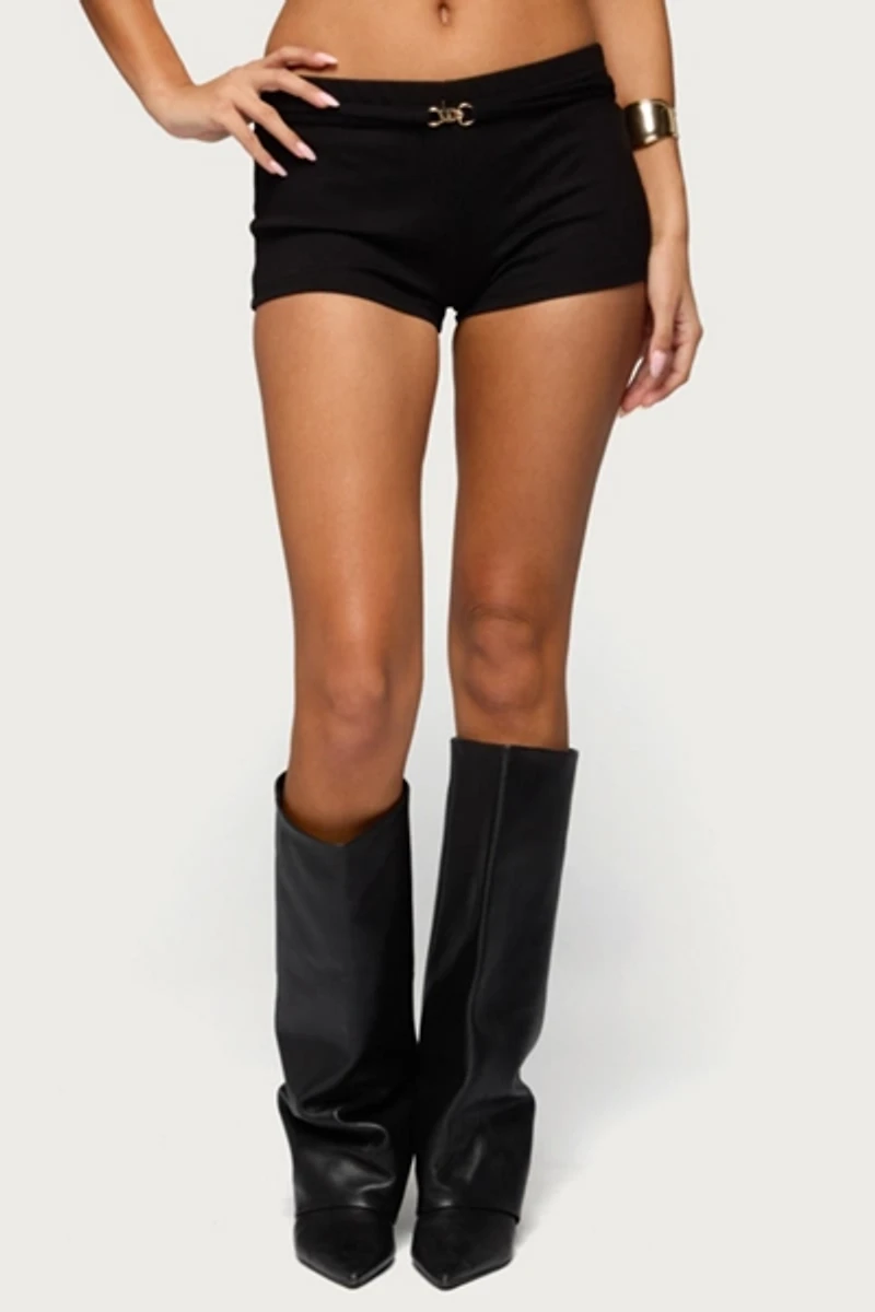 Edikted Mischa Belt Micro Shorts