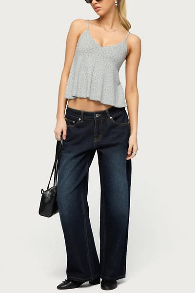 Edikted Kelli Floral Babydoll Tank Top