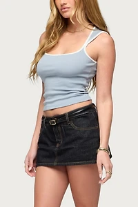 Edikted Valentena Striped Square Neck Tank Top