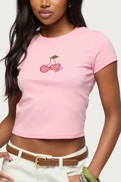 Edikted Cherry Crush T Shirt