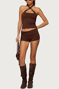 Edikted Thia Bead Halter Top