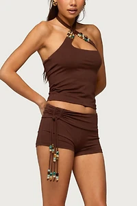 Edikted Thia Bead Halter Top