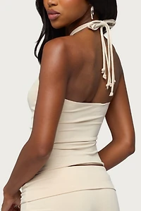 Edikted Thia Bead Halter Top