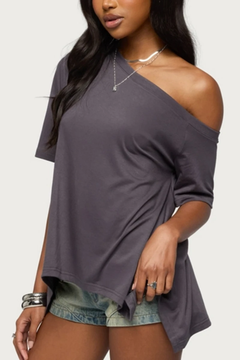 Edikted Josy Off Shoulder Handkerchief Top