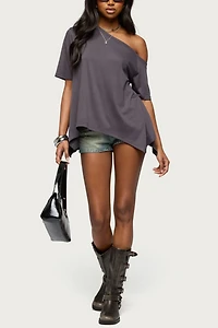 Edikted Josy Off Shoulder Handkerchief Top