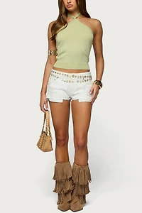 Edikted Paradiso Knit Halter Top