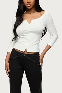 Edikted Iklara Button Up Top