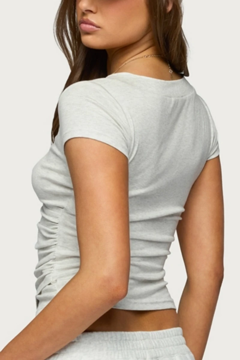 Edikted Iria V Neck Wrapped Top