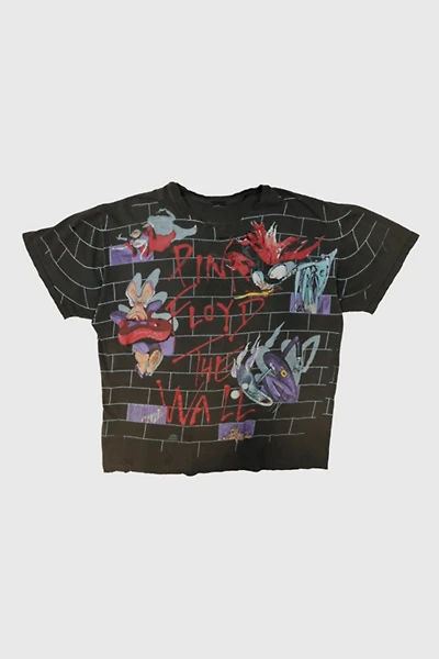 Vintage Pink Floyd The Wall Distressed Graphic T-Shirt