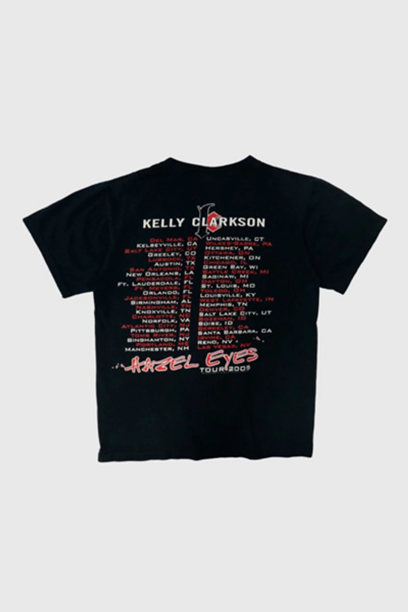 Vintage 2005 Kelly Clarkson Hazel Eyes Tour Graphic T-Shirt