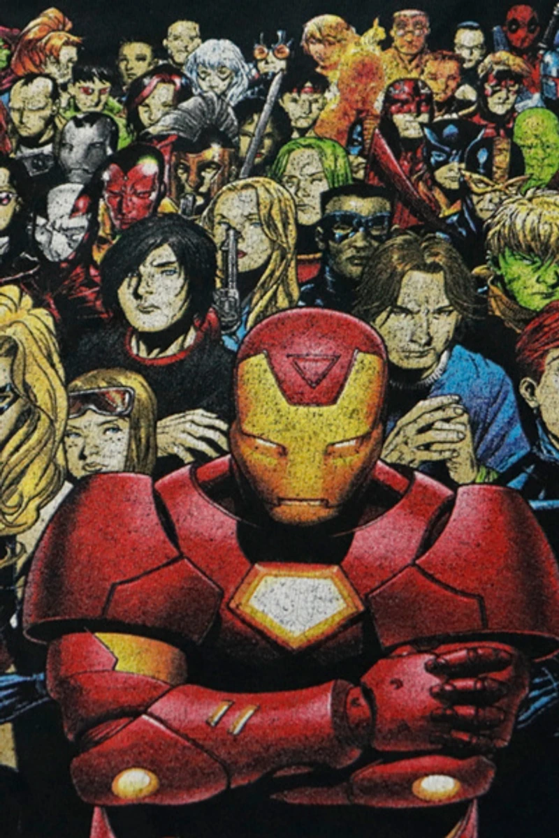 Vintage Marvel Mad Engine Superheroes Graphic T-Shirt