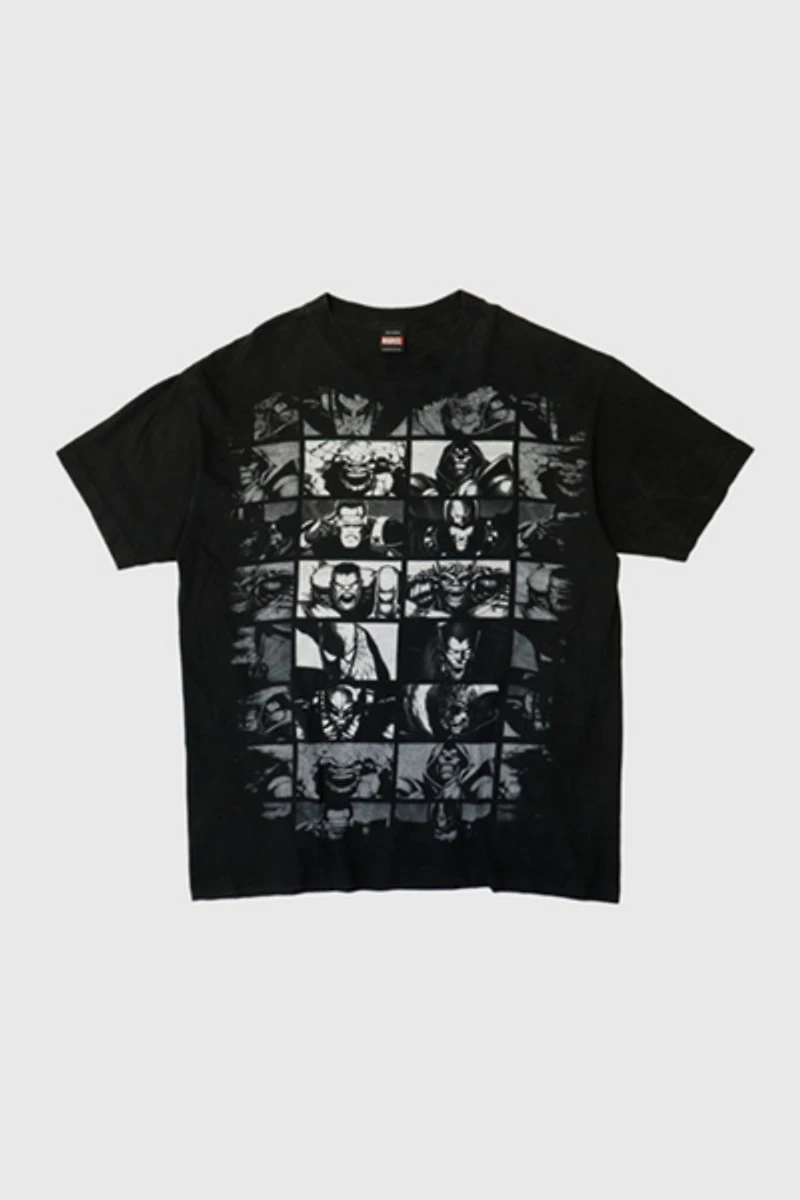 Vintage Marvel Mad Engine Comic Characters Graphic T-Shirt