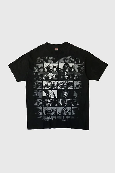 Vintage Marvel Mad Engine Comic Characters Graphic T-Shirt