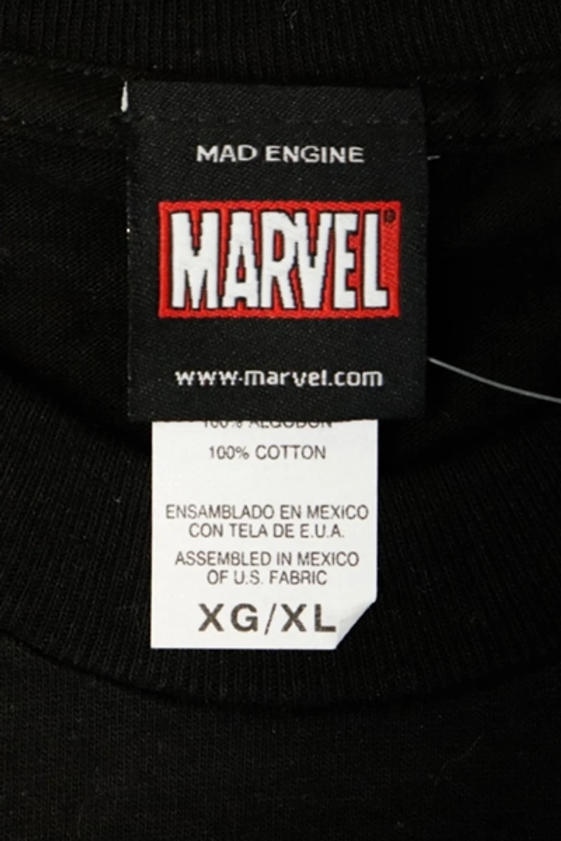 Vintage Marvel Mad Engine Ghostly Skull Graphic T-Shirt