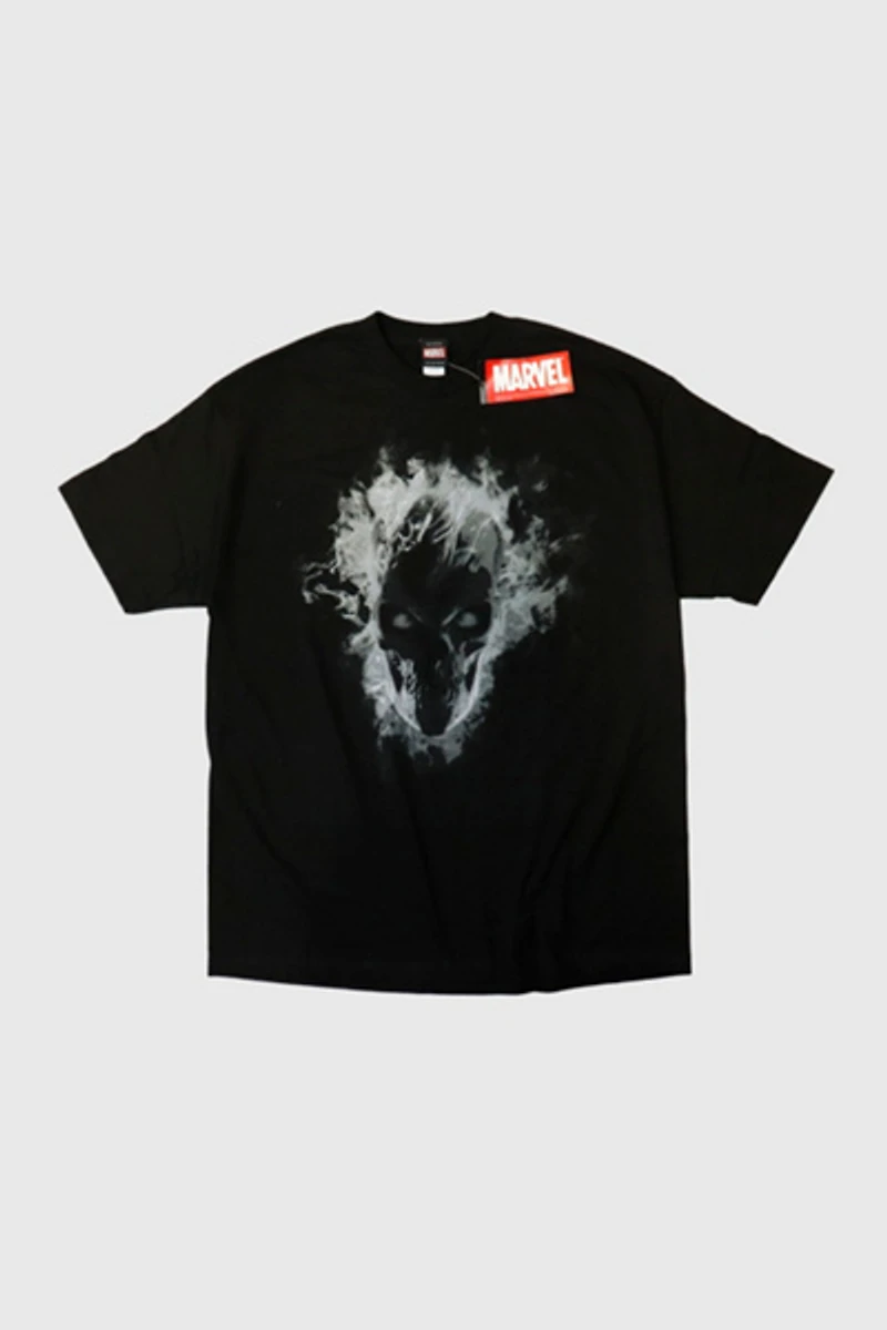 Vintage Marvel Mad Engine Ghostly Skull Graphic T-Shirt