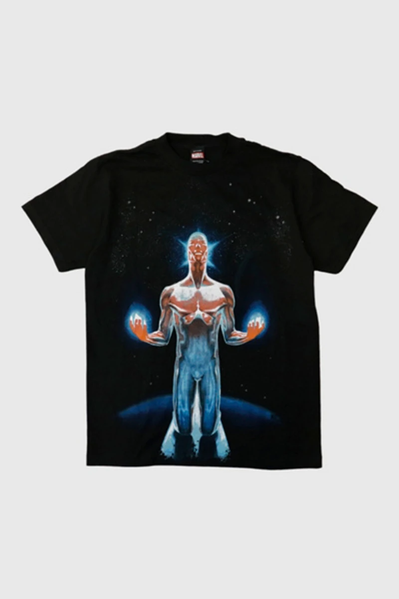 Vintage 2007 Marvel Mad Engine Cosmic Superhero Graphic T-Shirt