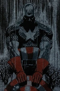 Vintage 2012 Marvel Mad Engine Captain America Graphic T-Shirt