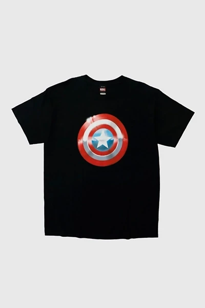 Vintage 2010 Marvel Mad Engine Captain America Shield Graphic T-Shirt