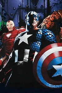 Vintage Marvel Mad Engine Superheroes Graphic T-Shirt