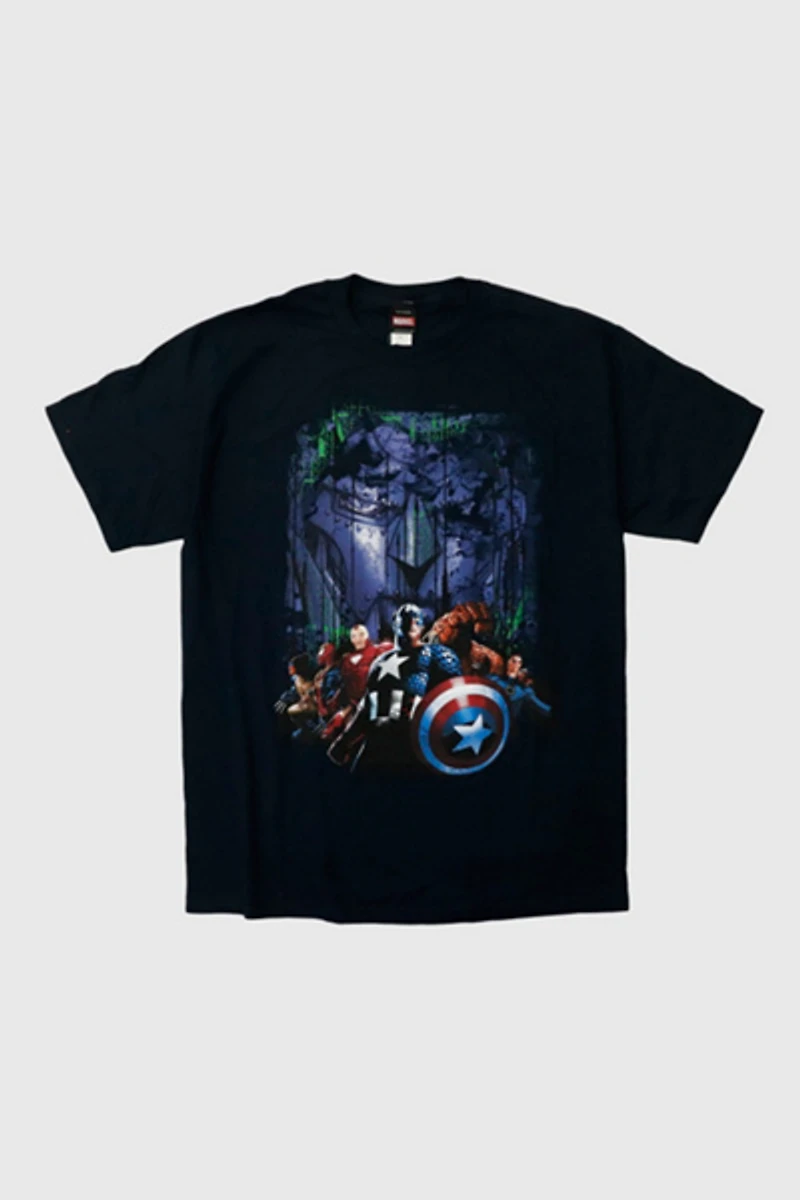 Vintage Marvel Mad Engine Superheroes Graphic T-Shirt