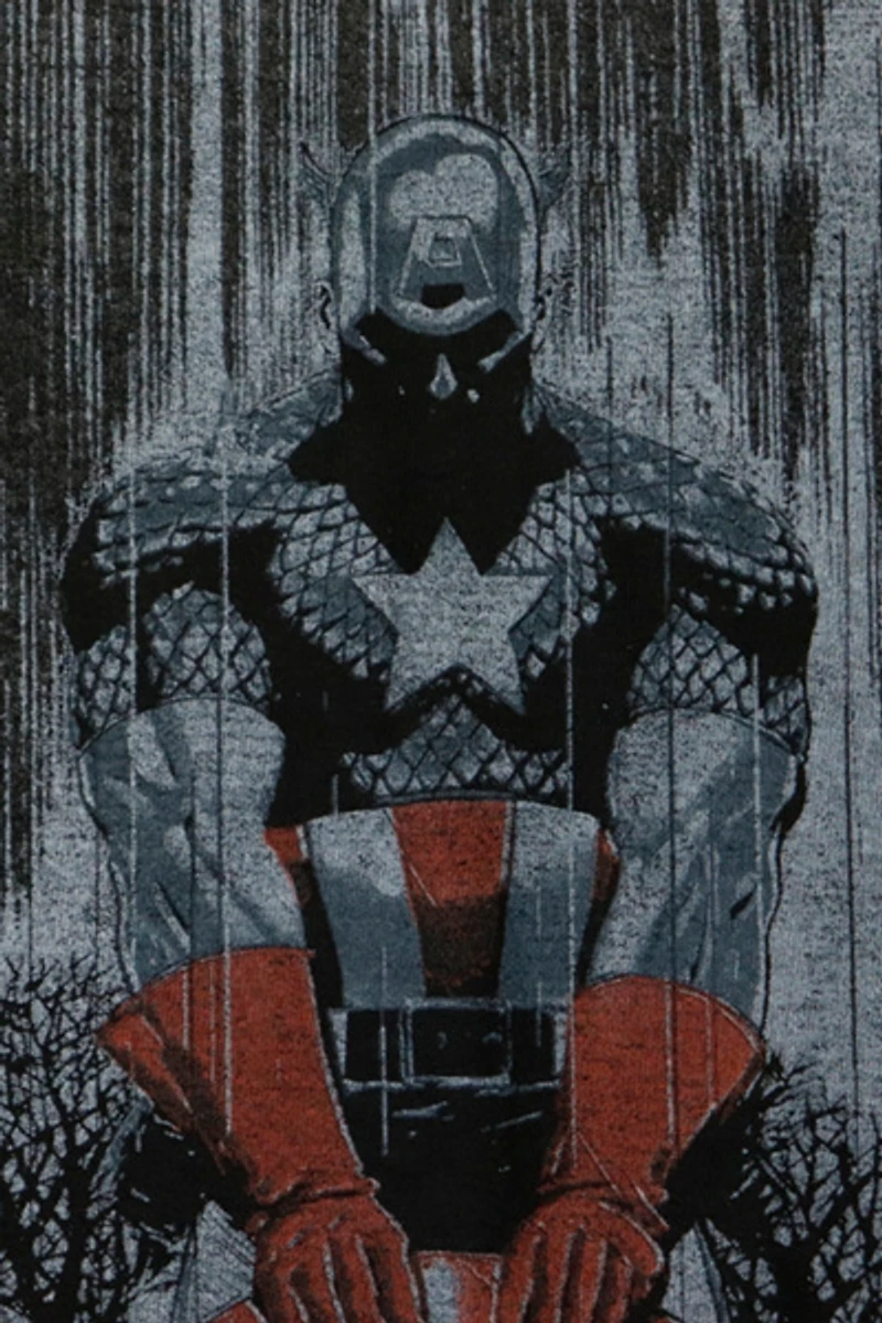 Vintage 2012 Marvel Mad Engine Captain America Graphic T-Shirt 001