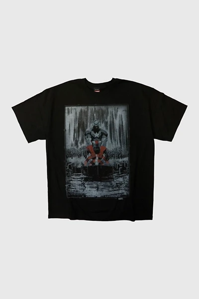 Vintage 2012 Marvel Mad Engine Captain America Graphic T-Shirt 001