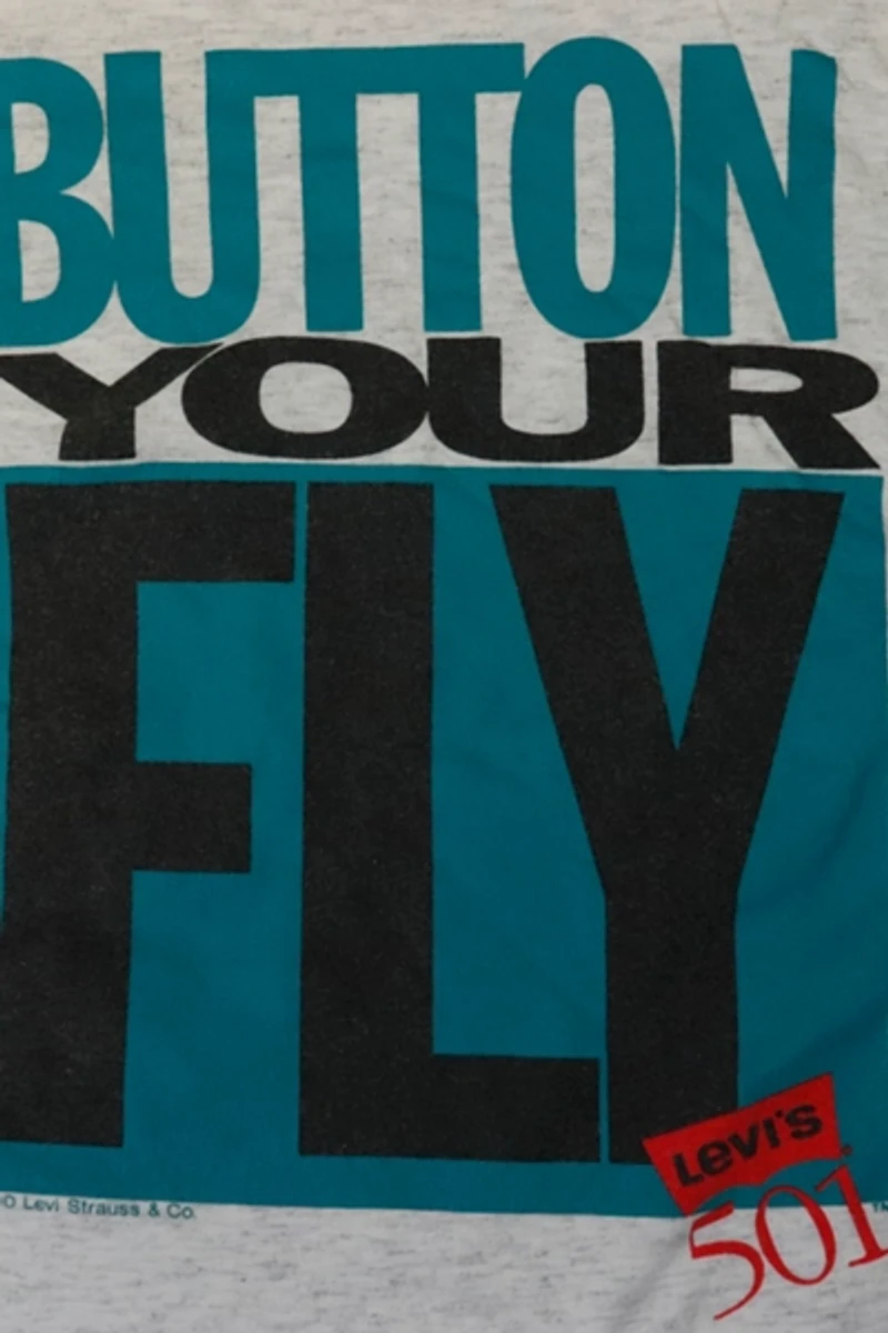 Vintage 1990 Levi’s® Button Your Fly Graphic T-Shirt