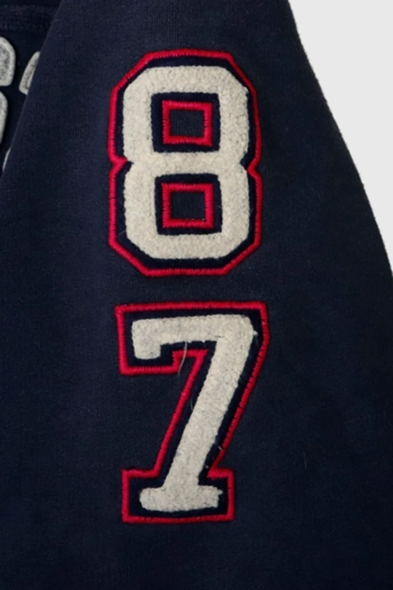 Vintage Y2K Aeropostale Varsity Appliqué Zip Hoodie