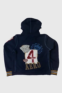 Vintage Y2K Aeropostale Varsity Appliqué Zip Hoodie