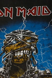 Vintage 1984 Iron Maiden Egyptian Graphic T-Shirt