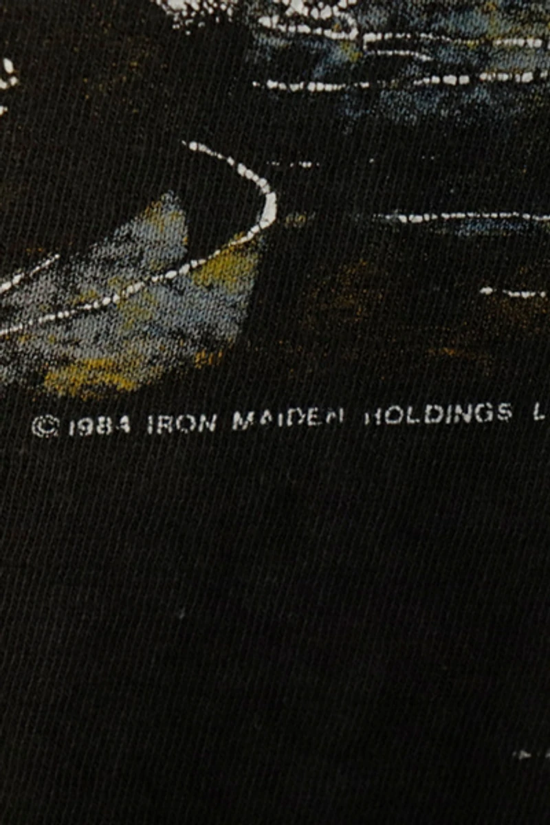 Vintage 1984 Iron Maiden Egyptian Graphic T-Shirt