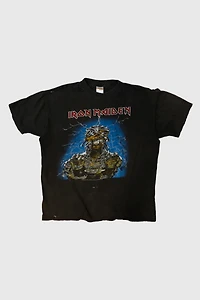 Vintage 1984 Iron Maiden Egyptian Graphic T-Shirt