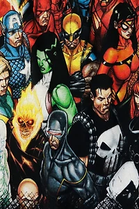 Vintage Marvel Mad Engine Comic Heroes Graphic T-Shirt