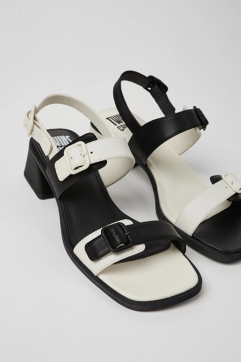 Camper Kora Twins Leather 2-Strap Sandal