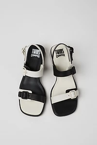 Camper Kora Twins Leather 2-Strap Sandal