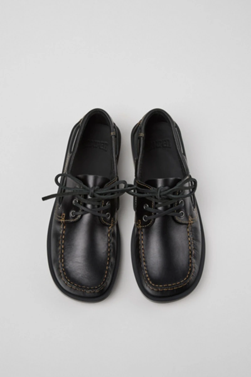 Camper Don Leather Moccasin Boat Shoe