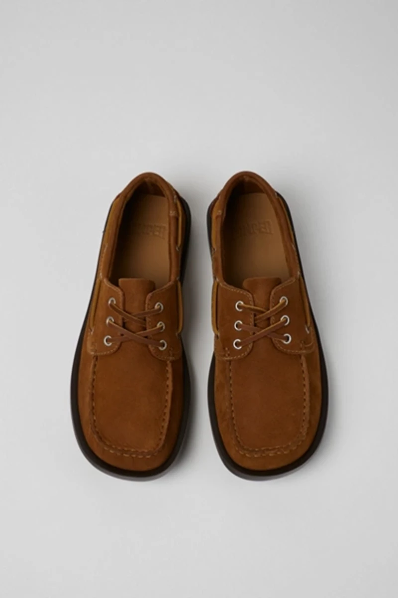 Camper Don Leather Moccasin Boat Shoe