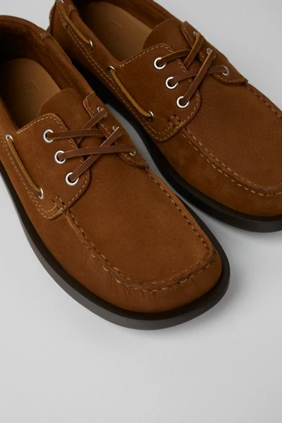 Camper Don Leather Moccasin Boat Shoe