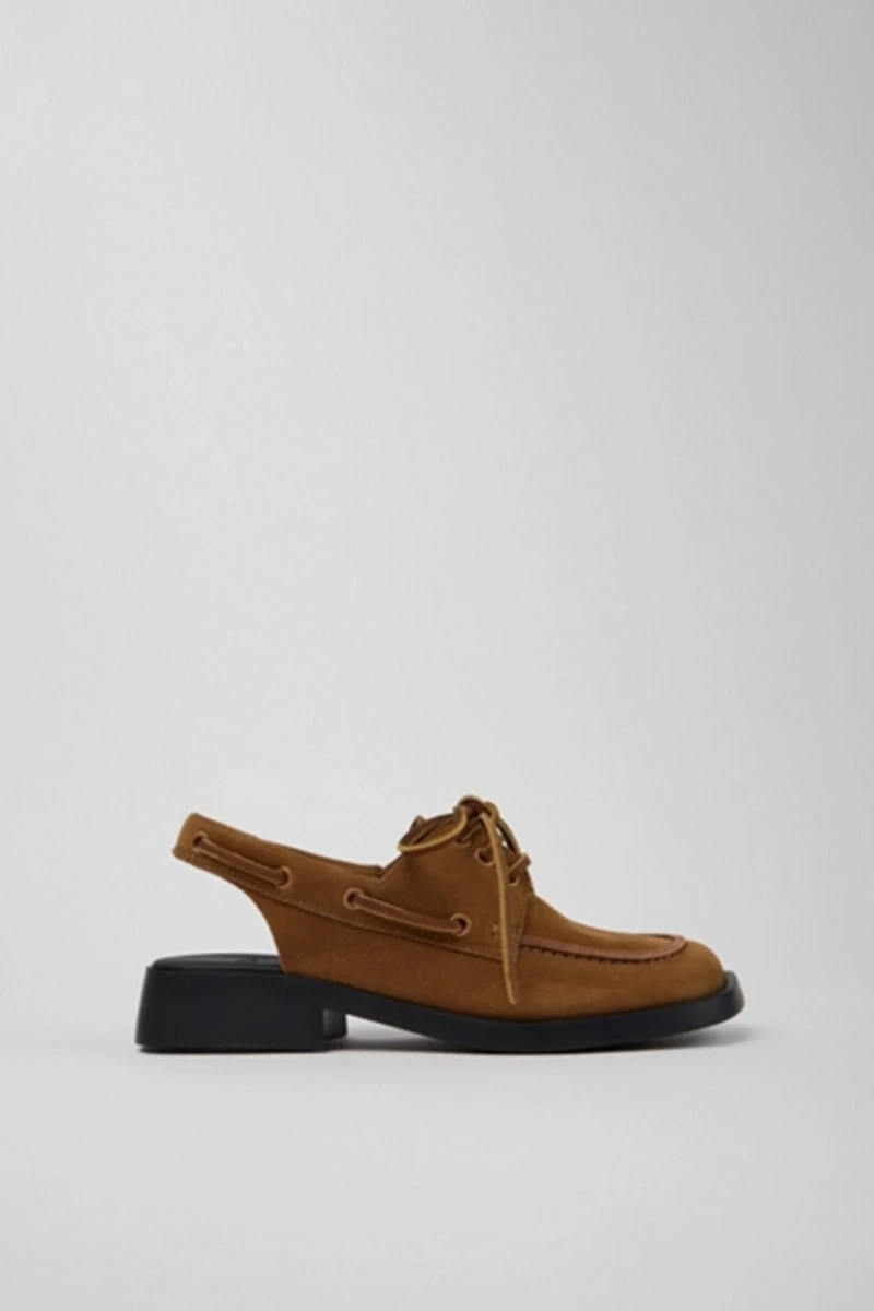Camper Donna Leather Slingback Boat Shoe