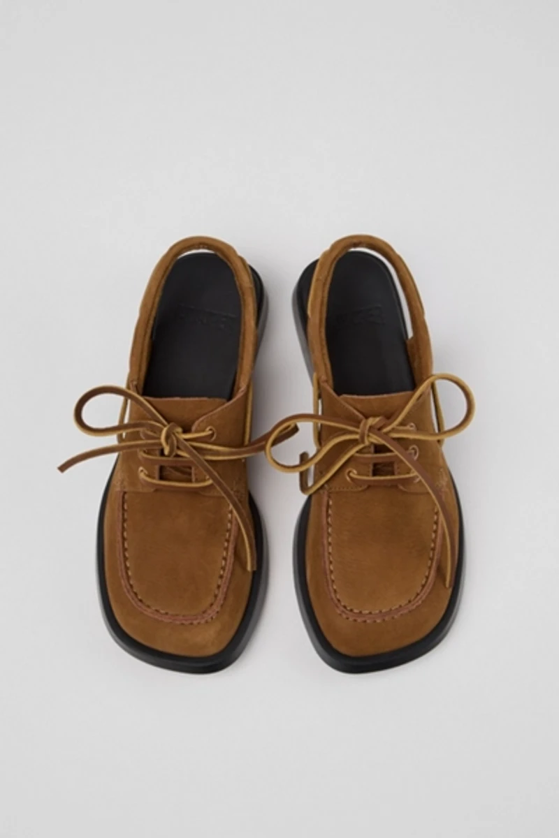 Camper Donna Leather Slingback Boat Shoe