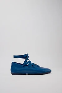 Camper Right Nina Leather Lace-Up Ballerina Flat