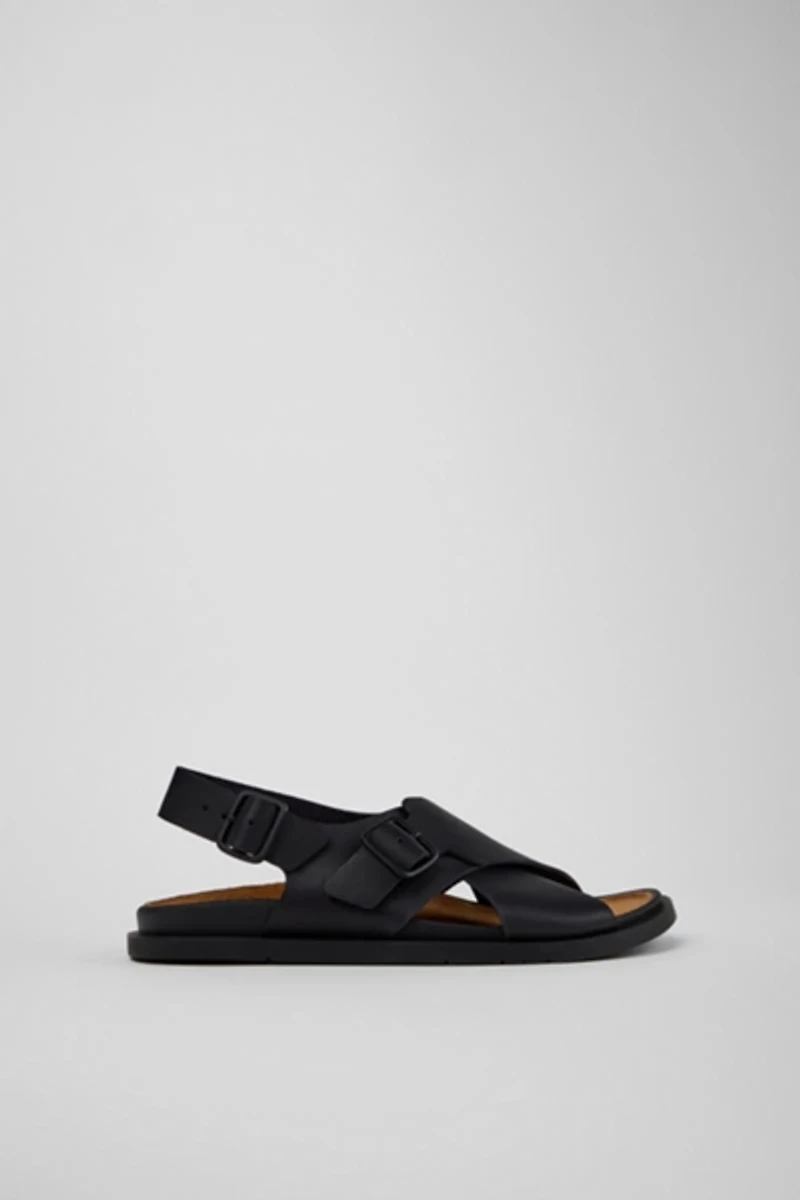 Camper Lluc Leather Crossover Sandal