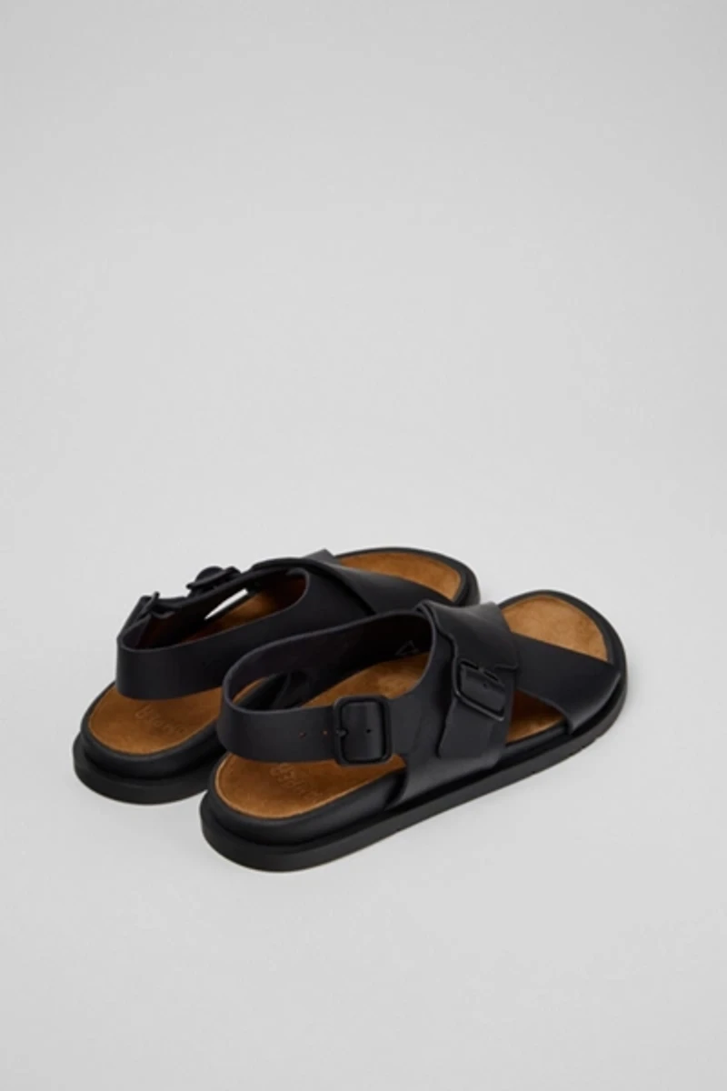 Camper Lluc Leather Crossover Sandal