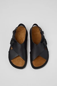 Camper Lluc Leather Crossover Sandal