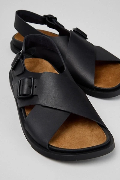Camper Lluc Leather Crossover Sandal