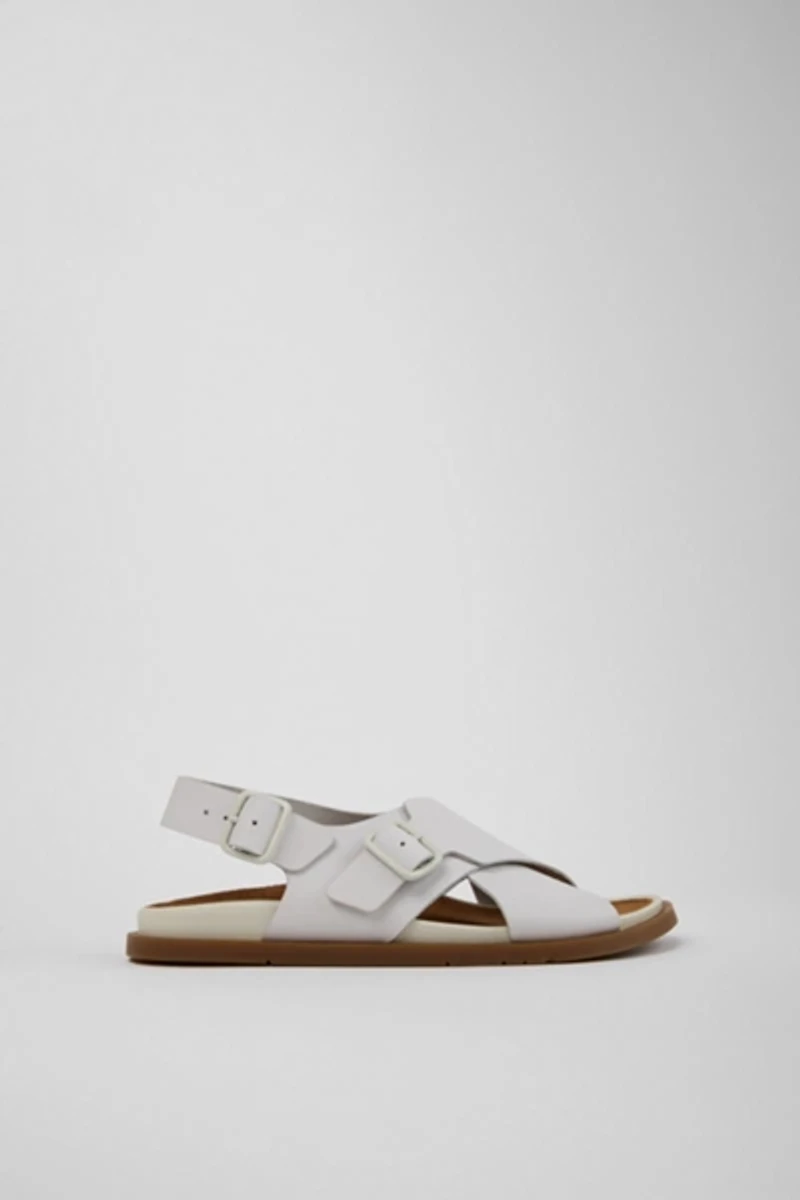 Camper Lluc Leather Crossover Sandal