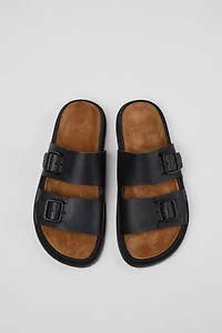 Camper Lluc Leather 2-Strap Slide Sandal