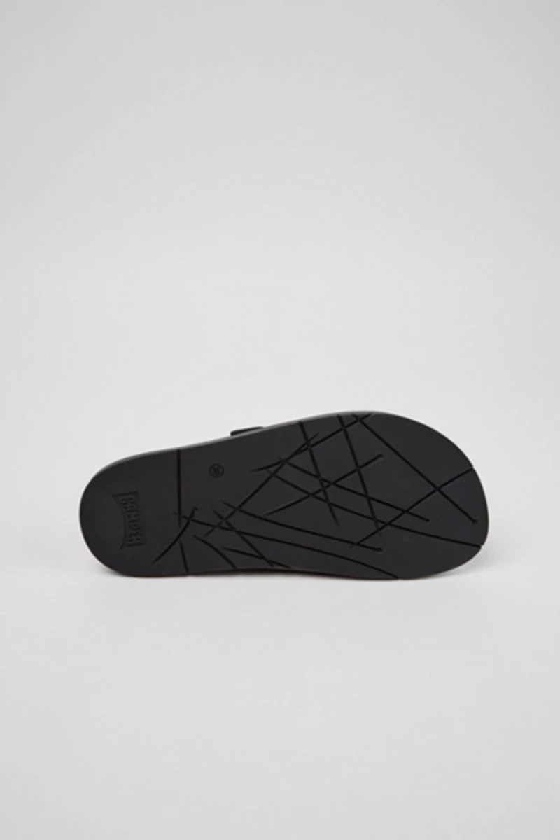 Camper Lluc Leather 2-Strap Slide Sandal