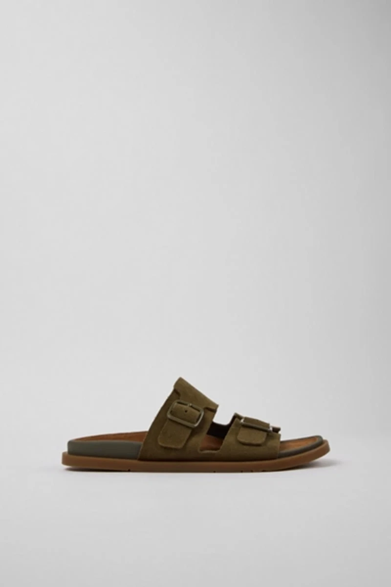 Camper Lluc Leather 2-Strap Slide Sandal