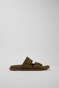 Camper Lluc Leather 2-Strap Slide Sandal